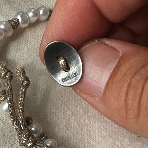 Chan Luu wrap bracelet - freshwater pearl and gold - Picture 5 of 5